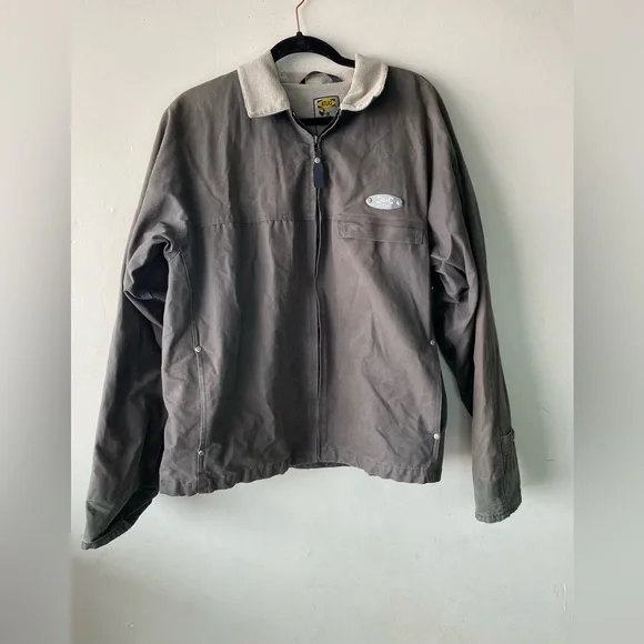 ATLAS Snow-Shoe Company Vintage Waxed Cotton Jacket Men's Large Gray Utility - Picture 2 of 9